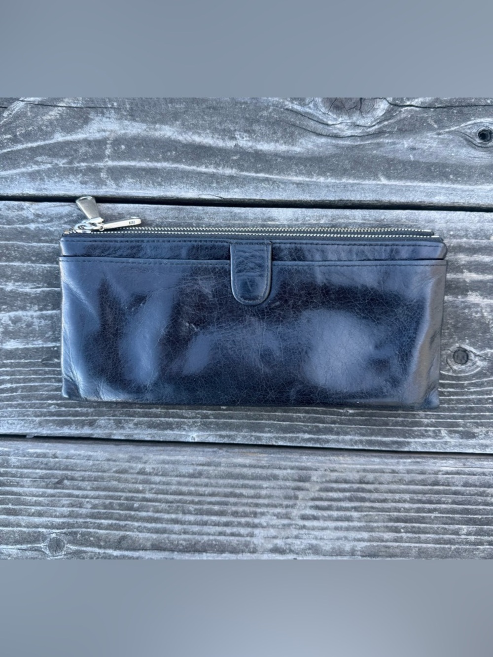 Hobo Black Leather Wallet